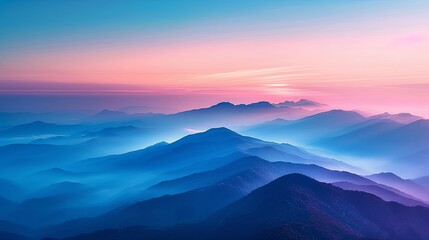 This image showcases a breathtaking mountain range at sunrise, with the colors of the sky reflected