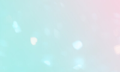 Luzes bokeh desfocadas luz iridescente sobre fundo colorido. Desfoques brilhantes. Verde claro laranja. Fundo de tela, proteção de tela. Banner, site, apresentação. Tons pastéis.  Brilho, iluminado. - obrazy, fototapety, plakaty