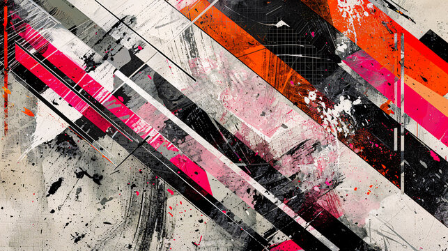 Vibrant graffiti abstract, a canvas of urban artistry in bold strokes