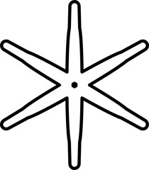 Star shape element. Geometric design