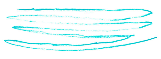 light blue pencil strokes isolated on transparent background
