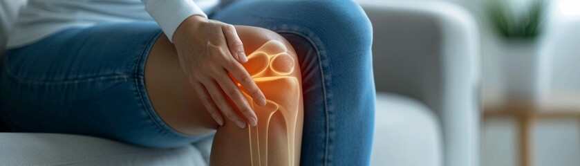 The effects of degenerative arthritis on mobility - obrazy, fototapety, plakaty