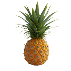 Fototapeta premium Pineapple Isolated on Transparent Background