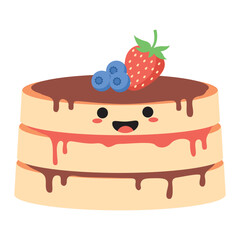 Cute Pancake Illustration