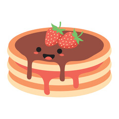 Cute Pancake Illustration