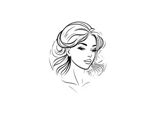 Beauty Girl Logo Editable