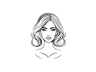 Beauty Girl Logo Editable