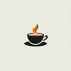 Discover the minimalist elegance of Begin coffee brand logo. AI generative.