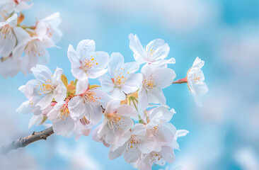 Obraz premium Sky, cherry blossom sky, dawn, spring, spring flowers, cherry blossoms, branches of cherry blossoms, fluttering cherry blossoms, outing, flower festival, festival_01