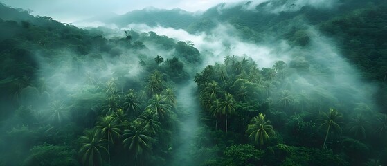Exploring the Breathtaking Lush Tropical Landscapes of Costa Rica's Dense Rainforests. Concept Costa Rica, Tropical Landscapes, Rainforests, Breathtaking Views, Nature Photography