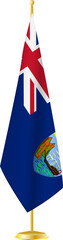 Saint Helena flag on a flag stand.