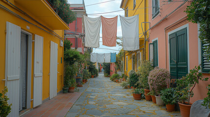 Laundry day in Naples, Italy.