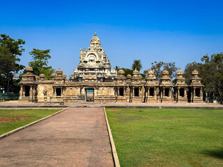 The Kailasanathar Temple also referred to as the Kailasanatha temple, Kanchipuram, Tamil Nadu, India. It is a Pallava era historic Hindu temple.