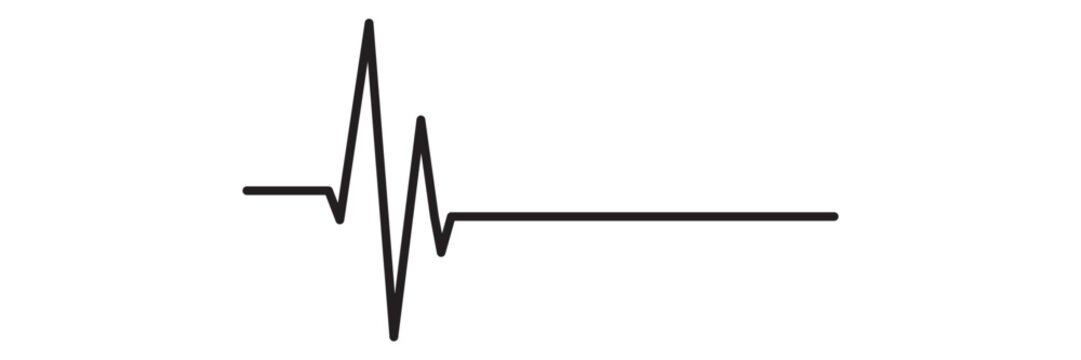 Red heartbeat line icon. vector illustration