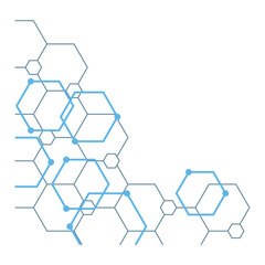 Hexagon Outline Corner