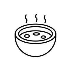 Cereal outline icons, minimalist vector illustration ,simple transparent graphic element .Isolated on white background