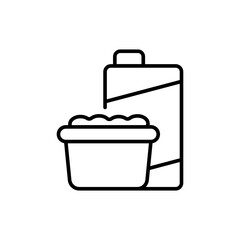 Cereal outline icons, minimalist vector illustration ,simple transparent graphic element .Isolated on white background