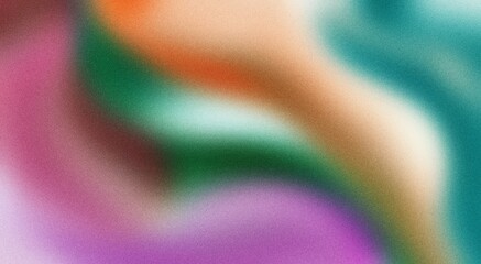 Abstract color gradient background grainy blue orange purple teal noise texture backdrop banner poster header cover design. Summer poster design.