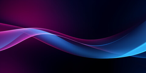 Abstract blue Wave digital background Big data Network connection technology concept