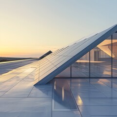 Nowoczesne szklane panele na dachu