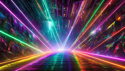 neon laser lights abstract background