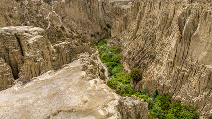 La Paz, Valle de la Luna scenic rock formations. Bolivia..
