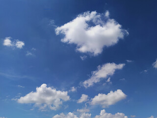 bright cloudy blue sky suitable for design background