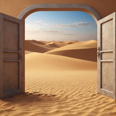 door in the sand
