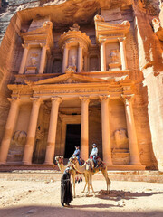 View at the Treasury at Petra in Jordan - 777357789