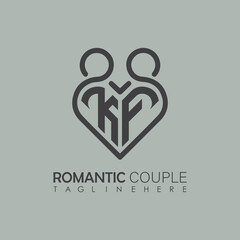 Couple love Heart symbol ALL letter logo icon design template. May be used in medical, dating, Valentines Day and wedding design.