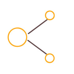 Share icon element vector graphic sign symbol clipart illustration on a Transparent Background