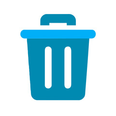 Trash icon sign symbol element vector graphic clipart illustration on a Transparent Background