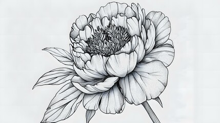 hand drawn poppy flower - obrazy, fototapety, plakaty