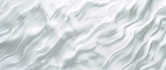 Obraz premium Beautiful abstract white pearl background texture. White glossy waves and bumps.