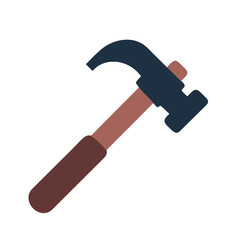 Hammer icon vector silhouette drawing Hammer turns crew tool symbol illustration on a Transparent Background