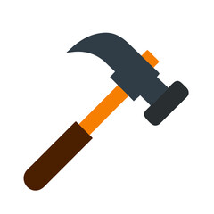 Hammer icon vector silhouette drawing Hammer turns crew tool symbol illustration on a Transparent Background