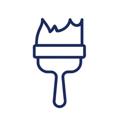 Paintbrush icon vector silhouette drawing Art, creativity, Artist symbol illustration on a Transparent Background