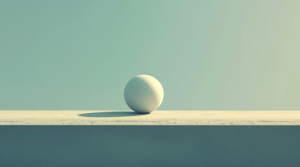 A white egg sitting on a ledge with the sun in front of it, AI - obrazy, fototapety, plakaty