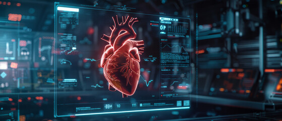 A visualization of the role of technology in diagnosing human of heart disease