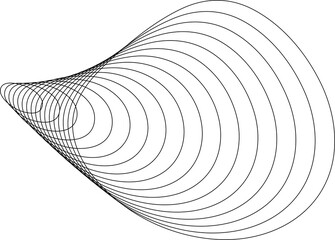 Dynamic line with blend effect liquid. Technology elements design