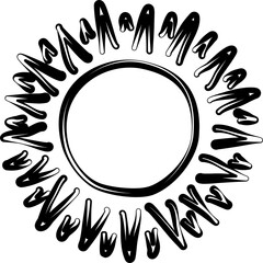 Sun drawing, sunrise, sunset, sun rays