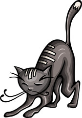 Cute cat animal funny cartoon clipart illustration