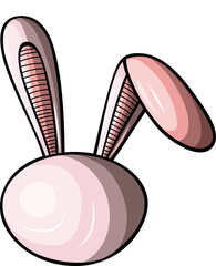 Cute rabbit animal funny cartoon clipart illustration