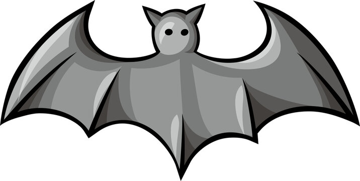 Naklejki Cute bat funny cartoon clipart illustration