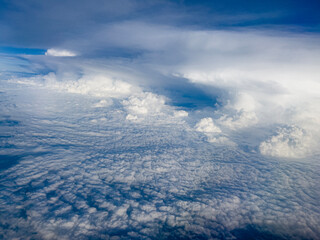 Wide-angle shot of a clear sky with no clouds.

