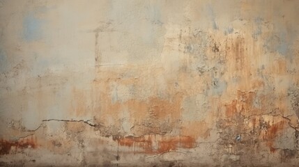 Peeling paint on weathered wall texture.