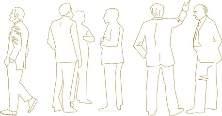 illustration sketch design vector drawing employee boss director business man worker