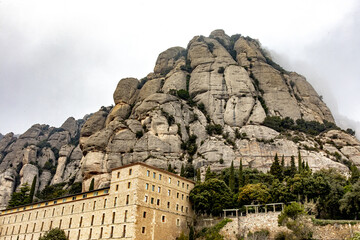 Montserrat monastery, Catalonia, Spain - obrazy, fototapety, plakaty