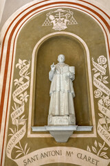 Fototapeta na wymiar Montserrat monastery, Catalonia, Spain. Saint Anthony Mary Claret statue