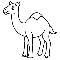 camel smiley - vector illustration